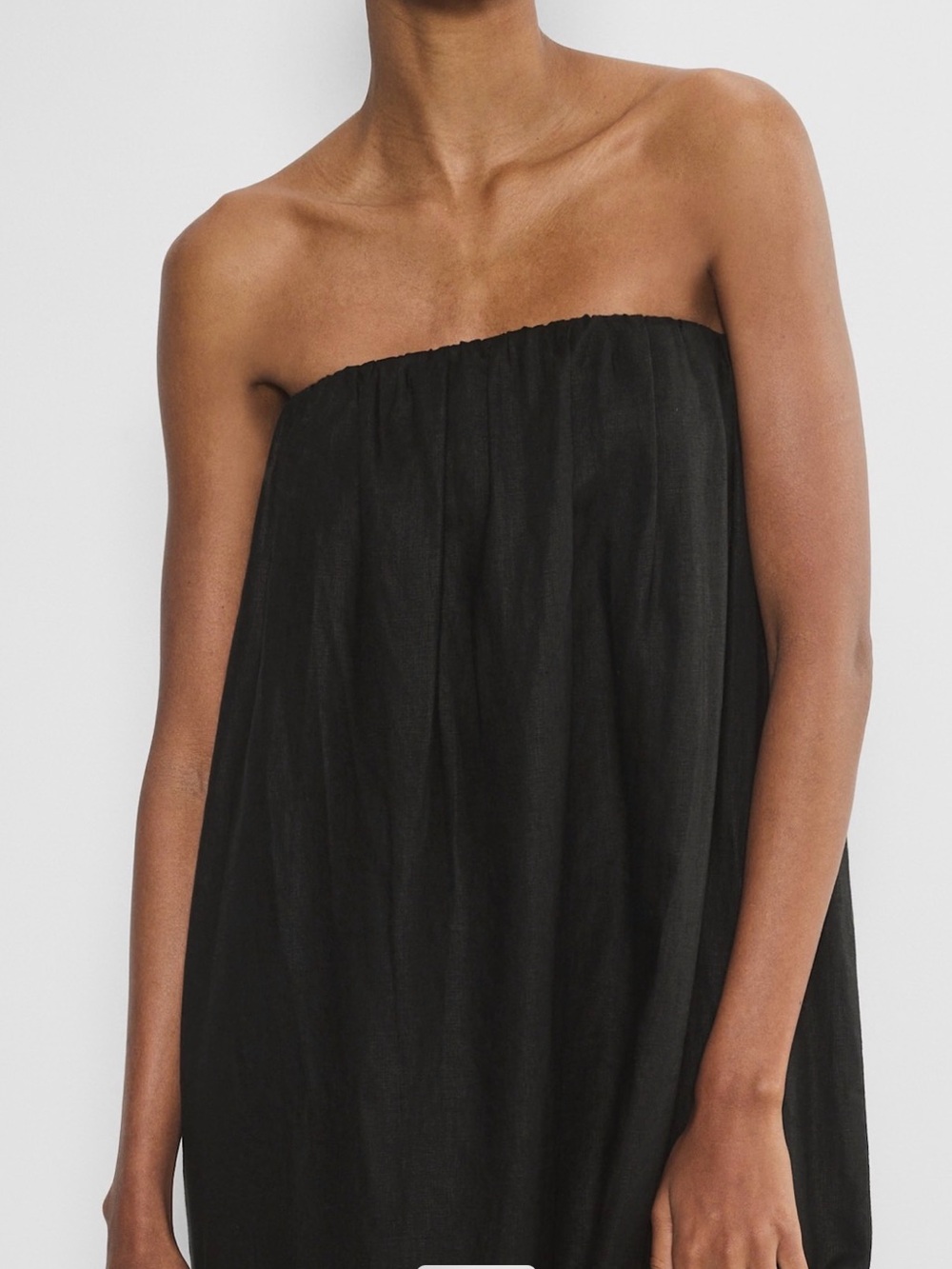 Aritzia Black Strapless Maxi Dress - Picture 2 of 4